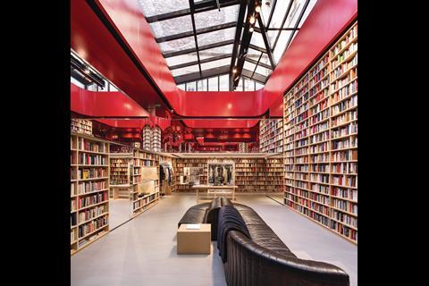 The store has been turned into a pop-up library